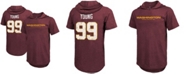 Majestic Men's Chase Young Burgundy Washington Football Team Player Name Number Hoodie T-shirt